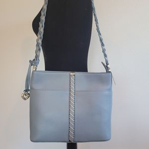 NWT Brighton Blue Leather Barbados Bag